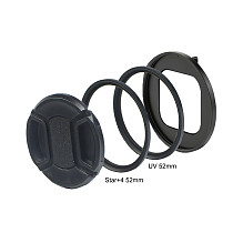 BGNING adapter ring GoPro Hero9/10 filter aluminum alloy lens frame 52mm set