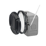 BGNING adapter ring GoPro Hero9/10 filter aluminum alloy lens frame 52mm set
