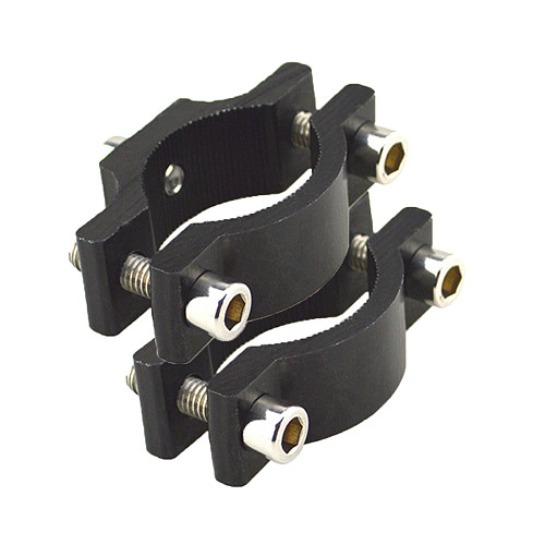 2PCS QWINOUT Handlebar M6 Screw Cycling Clip Clamp Bike Flashlight Torch Mount LED Head Front Light Holder Clip Bicycle Accessories