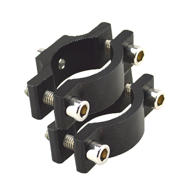 2PCS QWINOUT Handlebar M6 Screw Cycling Clip Clamp Bike Flashlight Torch Mount LED Head Front Light Holder Clip Bicycle Accessories