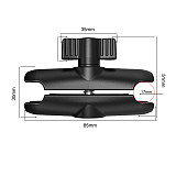 FEICHAO Camera Motorcycle Rear View Mirror Bracket Bicycle Double Ball Head 10-16mm Pipe Diameter Suitable for Gopro Garmin GPS DVR