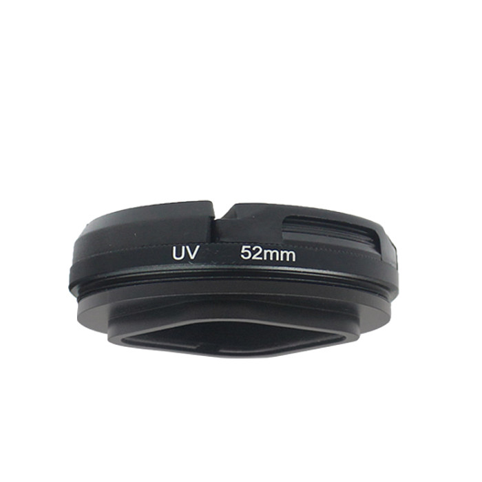 BGNING Aluminum alloy adapter ring  for GoPro Hero9/10 lens frame 52mm UV filter lens cap