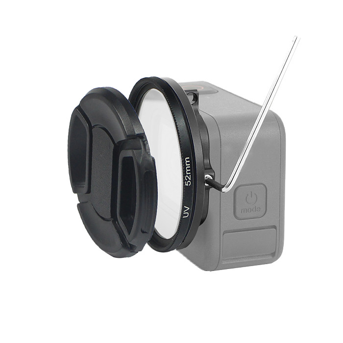 BGNING adapter ring GoPro Hero9/10 filter aluminum alloy lens frame 52mm set