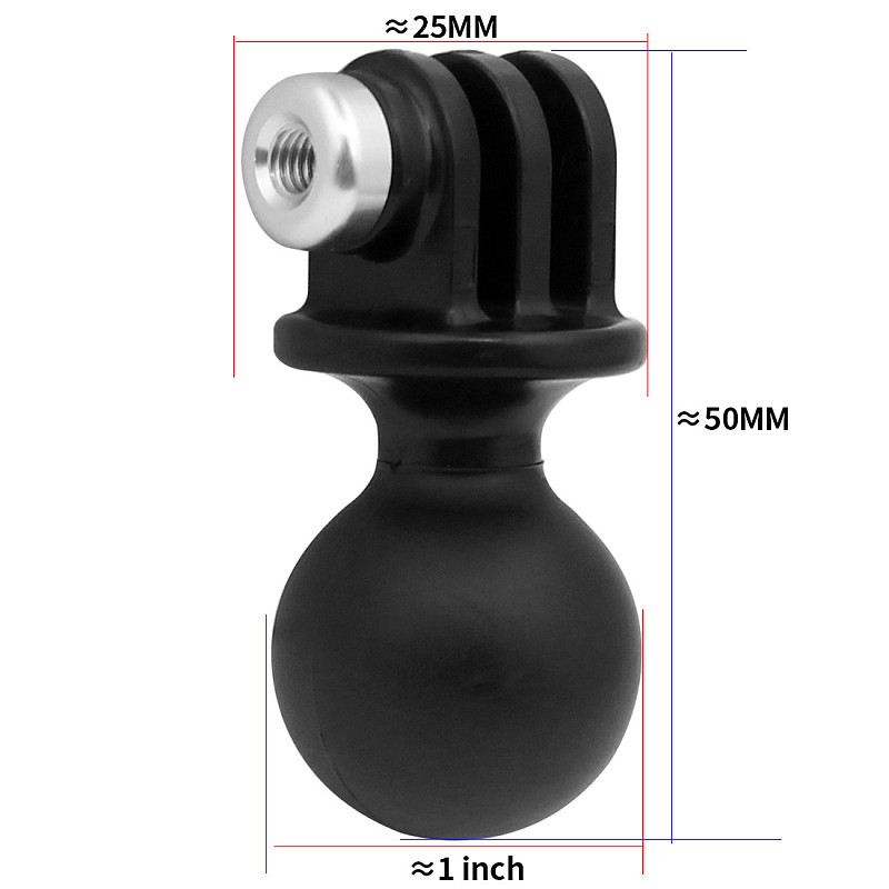 FEICHAO camera bicycle handlebar bracket double ball head holder 22-32mm suitable for GOPRO10/9 DJI osmo action/instar360