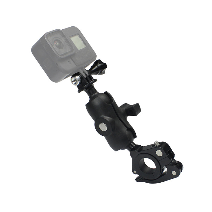 FEICHAO camera bicycle handlebar bracket double ball head holder 22-32mm suitable for GOPRO10/9 DJI osmo action/instar360