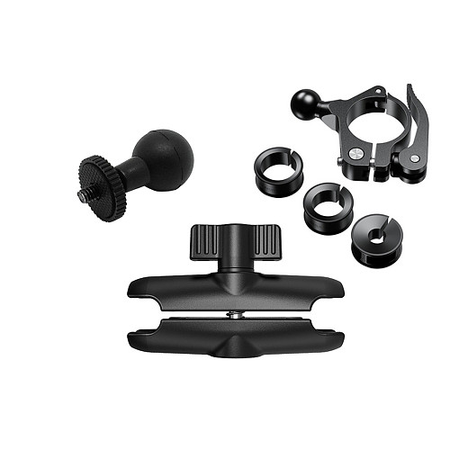 FEICHAO camera bicycle handlebar bracket double ball head holder 1/4 interface 22-32mm suitable for GOPRO10/9 DJI osmo action/instar360