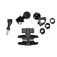 FEICHAO camera motorcycle rearview mirror bracket bicycle double ball head mount 10-16mm suitable for GOPRO10/9 DJI osmo action/instar360