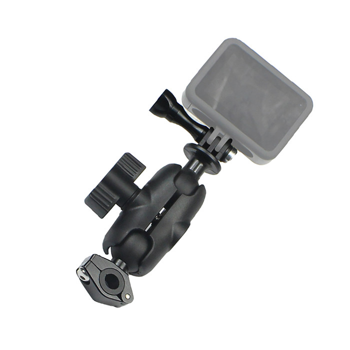 FEICHAO camera motorcycle rearview mirror bracket bicycle double ball head mount 10-16mm suitable for GOPRO10/9 DJI osmo action/instar360
