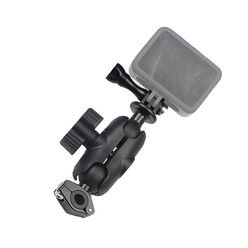 FEICHAO camera motorcycle rearview mirror bracket bicycle double ball head mount 10-16mm suitable for GOPRO10/9 DJI osmo action/instar360