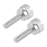 FEICHAO 2/5Pair Portable Stainless Steel M5 Handle Thumb Screws Quick Release Mounting Adapter for Gopro Hero 9 Max 8 7 6 5 4 Action Cameras