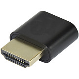 XT-XINTE 10Pcs Virtual Display Adapter HDMI-compatible 1.4 DDC EDID Dummy Plug Headless Ghost Display Emulator Video card Lock plate