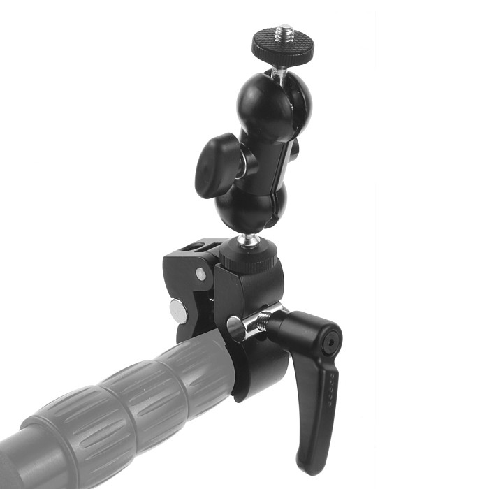 Universal SLR Camera Mini Magic Arm Bracket Monitor Support Hot Shoe Ball Head Mount Adapter with Super Clamp Claw Crab Clip