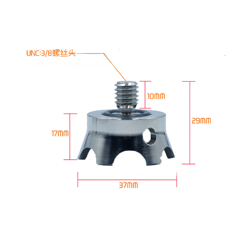3/8 Screw Camera Tripod Foot Pad Mount Quick Release Non-slip Stainless Steel Tripod Adapter for Manfrotto Gitzo BENRO Monopod