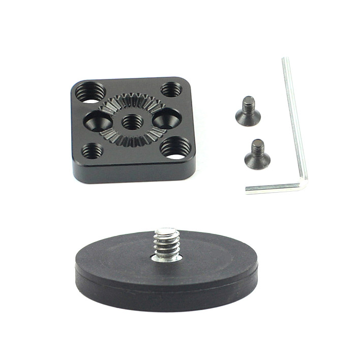 BGNING Handle Gimbal External Mounting Plate Quick Release for Arri Standard Rosette 1/4  Inch Screw Monitor Holder M4 to 3/8 for DJI Ronin S
