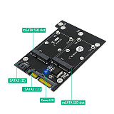 XT-XINTE Upgrade Version Dual mSATA SSD To Dual SATA3 Converter Adapter Card