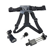 BGNING Adjustable Phone Clip Holder with Chest Belt/ Head Strap Of Insta360 ONE R/X2 Action Camera Quick Release J-seat Mobile Phone Holder For Gopro9/10