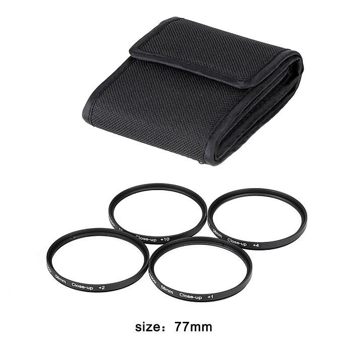 BGNing One Set Camera Lens Filtro Concept Close Up 1 2 4 10 Macro Filter 37 52 58 62 77mm For Cannon Nikon Sony