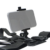 BGNING Adjustable Phone Clip Holder with Chest Belt/ Head Strap Of Insta360 ONE R/X2 Action Camera Quick Release J-seat Mobile Phone Holder For Gopro9/10