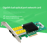DIEWU Computer Network Card Intel82576 Gigabit Dual Port Fiber Server Network Card Intel Desktop Server Network Card PC Expansion Card