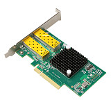 DIEWU INTEL82599ES PCI-E x8 Dual Port Fiber 10000Mbps X520 Sever Network Adapter Ethernet Network Card NIC