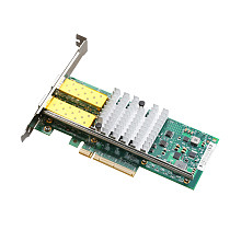 DIEWU Pci Express FCoE Intel 82599 PCIe x8 10 Gigabit Ethernet Network Optical Lan Card Intel X520-DA1 Single port SFP Port Adapter Converter
