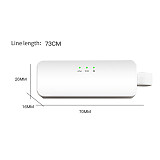 DIEWU 2500Mbps 2.5G USB3.0 to RJ45 Ethernet Type-C Adapter Network Card LAN Wired Network Card for Mac OS realtek rtl8156b