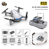 FEICHAO KY906 Mini Folding Drone 4K Dual-lens Intelligent Fixed Height Remote Control Aircraft for Aerial Photography