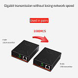 DIEWU Gigabit Single-Mode Media Converter Control network photoelectric converter Fiber optic transceiver, photoelectric converter, optical fiber