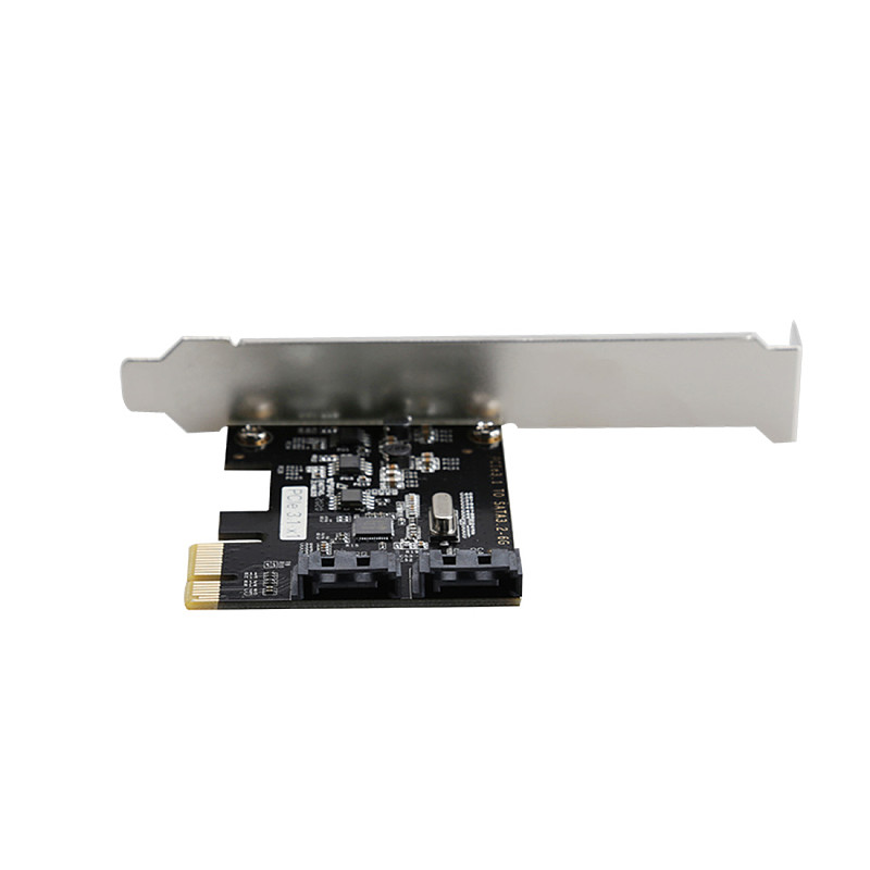 DIEWU Adapter Card PCI-E Adapter Card PCI Express to SATA3.0  2 Port SATA 6Gb/s PCIe STA Controller Card Expansion Controller Card Adapter 