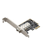 DIEWU PCIE to 100M SFP Adapter Riser Card RT8106E+IP102GA Dual Chip Control Fibre-optical Network Card for Desktop