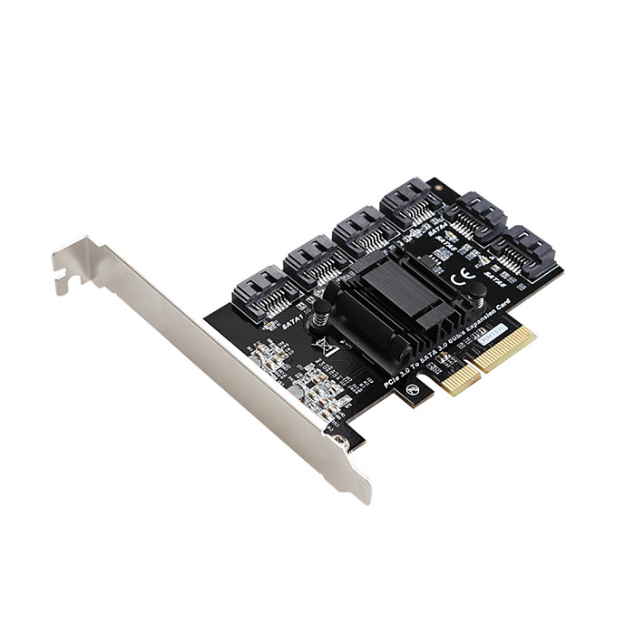 DIEWU 6 Port SATA 6Gb/s PCIe STA Controller Card SATA III  PCI Express x2 Gen 3 Host Card Bracket