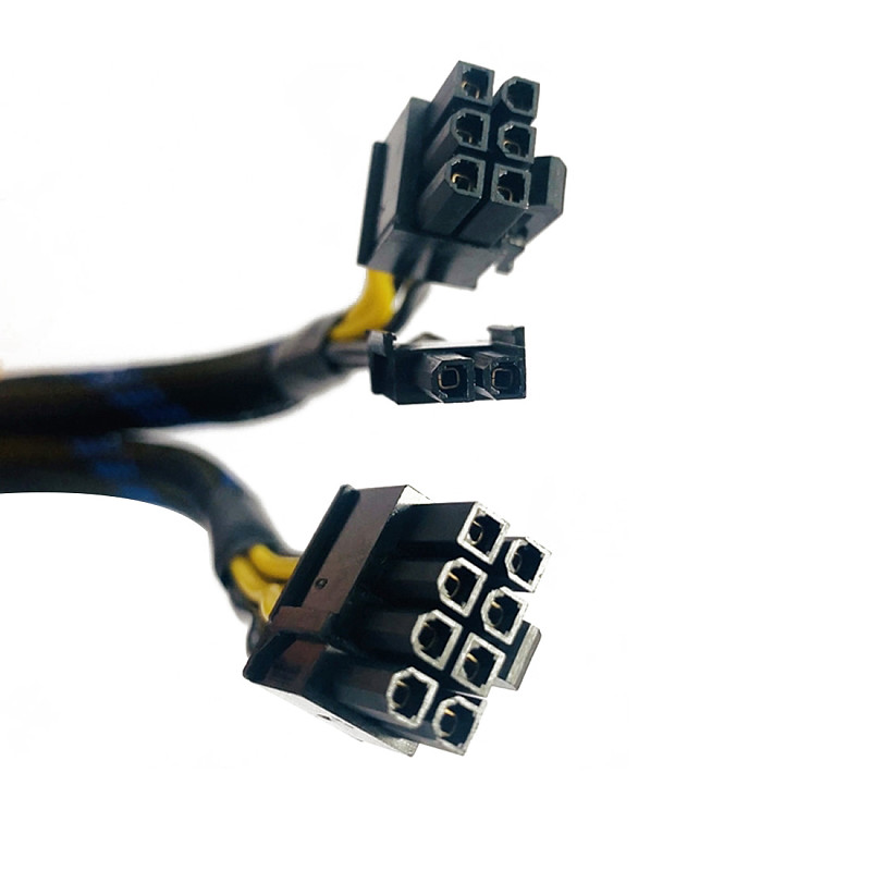 XT-XINTE 18AWG 8pin Female to Dual 8pin(6+2) Male Power Adapter Cable 20cm/30cm Graphics Card Splitter Cable PCI-E GPU Power Supply Cable