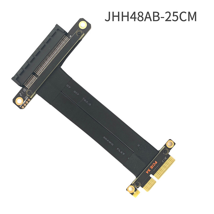 XT-XINTE Riser Cable PCI Express PCI-E PCIe 3.0 X4 to X8 32G/BPS Extender Adapter Riser Card Flexible Cable High Speed Extension Cable