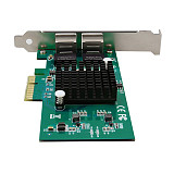 DIEWU Intel 82576 Dual-port Gigabit Network Card Desktop Wired Soft Routing ROS Server PCI-eX4