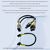 XT-XINTE 18AWG 8pin Female to Dual 8pin(6+2) Male Power Adapter Cable 20cm/30cm Graphics Card Splitter Cable PCI-E GPU Power Supply Cable