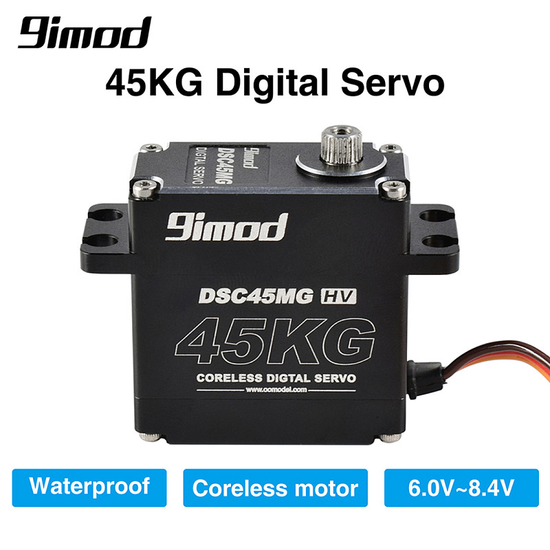 9imod Waterproof Servo DSC35MG 35KG DSC45MG 45KG Aluminum Case Digital Metal Gear HV Coreless Servo for RC Car Truck Crawler Boat Robot DIY