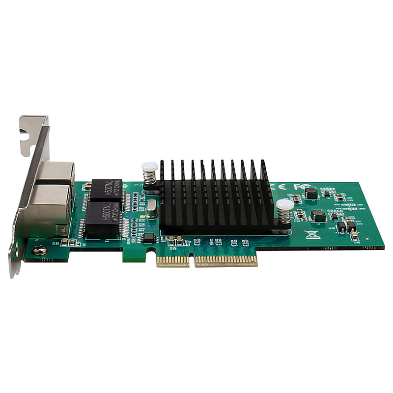 DIEWU Intel 82576 Dual-port Gigabit Network Card Desktop Wired Soft Routing ROS Server PCI-eX4