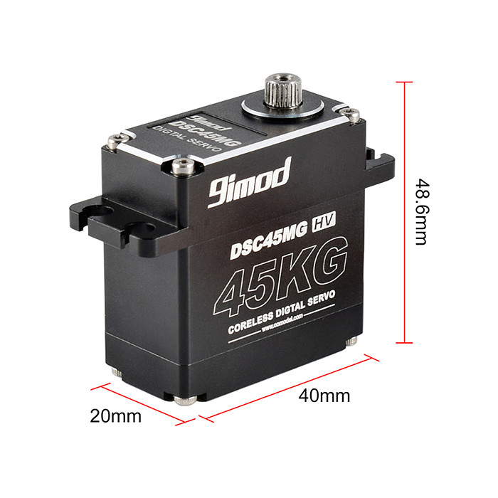9imod Waterproof Servo DSC35MG 35KG DSC45MG 45KG Aluminum Case Digital Metal Gear HV Coreless Servo for RC Car Truck Crawler Boat Robot DIY