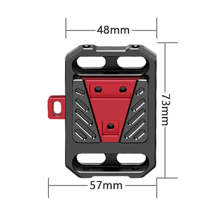 FEICHAO V Port Battery Gusset Quick Release Assembly V Mount Plate With 1/4 3/8 Thread For 15mm Rail Rod Clamp Photography Accessories