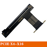 XT-XINTE PCIe 4X 8X 16X Graphics Card Extension Cable 90 Degree PCI-E Express X16 Riser Card Adapter Extender PCI Express Flexible Cable