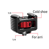 FEICHAO Cold Shoe Mount With 1/4  Screw Arri Mount For Zhiyun Weebills Handheld Gimbal Stabilizer Holder LED Light Microphone Bracket