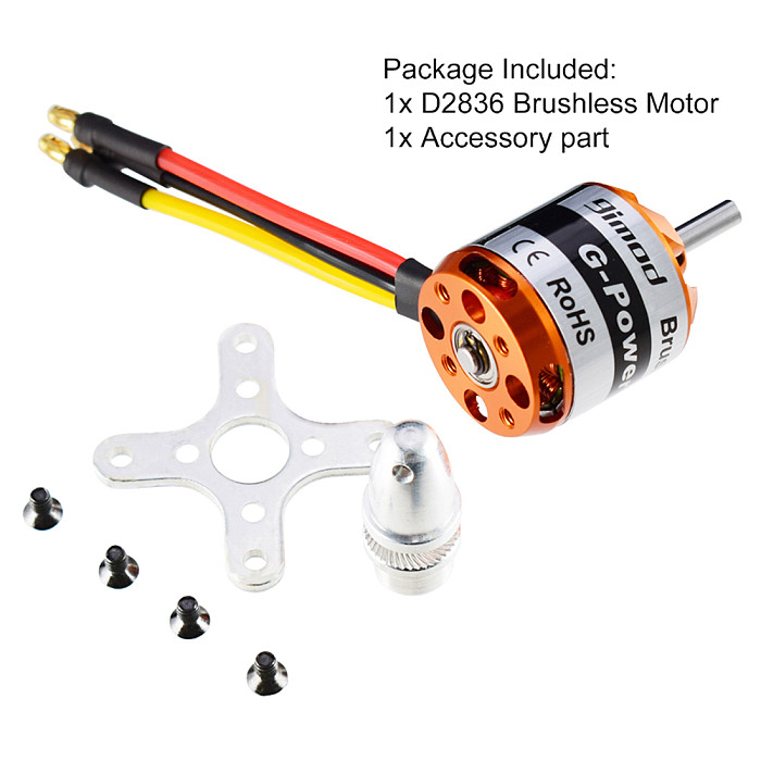 High Quality 9imod D2836 Brushless Motor 1120KV 2-4S For RC Aircraft Multi-copter Outrunner Motor
