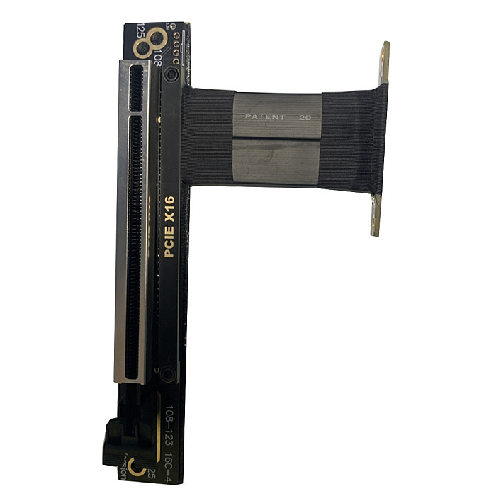 XT-XINTE PCIe 4X 8X 16X Graphics Card Extension Cable 90 Degree PCI-E Express X16 Riser Card Adapter Extender PCI Express Flexible Cable