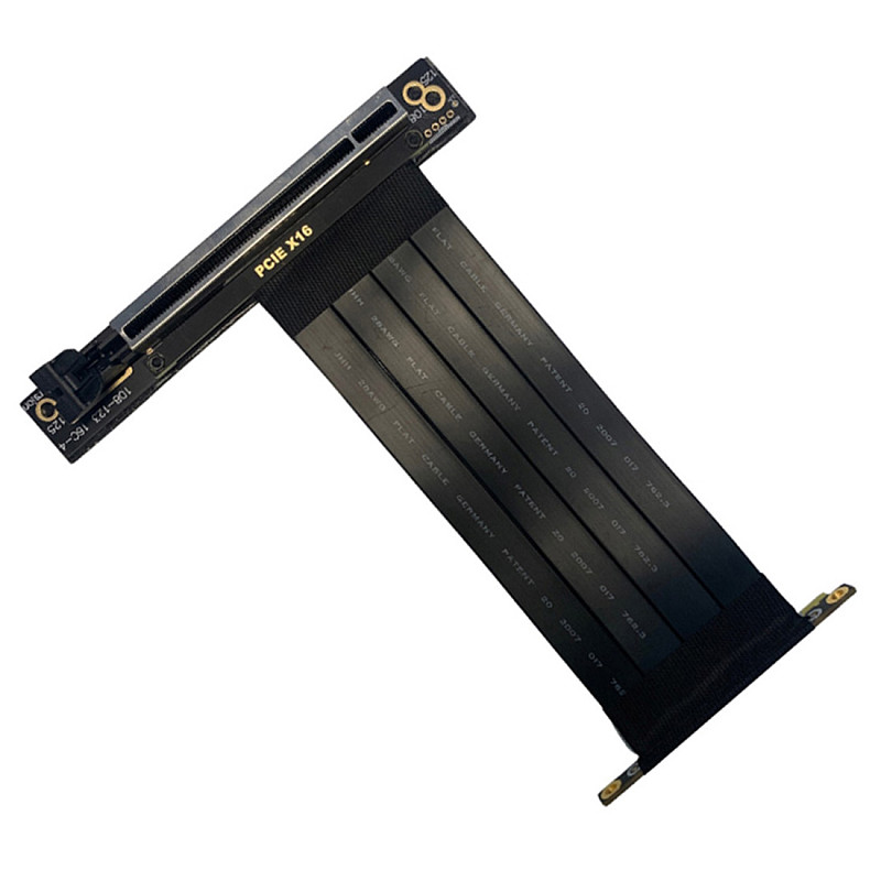 XT-XINTE PCIe 4X 8X 16X Graphics Card Extension Cable 90 Degree PCI-E Express X16 Riser Card Adapter Extender PCI Express Flexible Cable