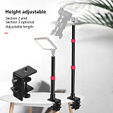 FEICHAO 1xDesktop Light Bracket 64.5cm/114cm Extendable Table Clamp Mount Stand With 1/4 Screw For DSLR Camera Ring Light C-shaped Clip