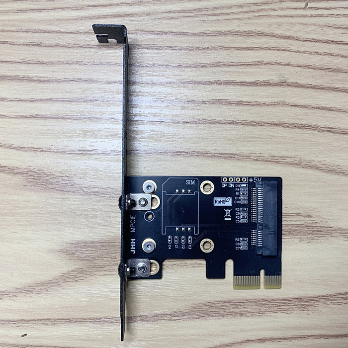 XT-XINTE Mini Pcie to PCIE X1 WIFI Wireless Network Card AX200 Mini PCI-E Adapter Card with Baffle Bracket for Desktop