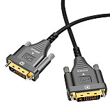 JMT Optical Fiber DVI To DVI Cable 2.0 18Gbps Dual Link Male To Male Digital Video Cable Gold Plated 4K 30Hz 250mW Support 3840x2160 For Gaming DVD Laptop PS4 HDTV and Projector