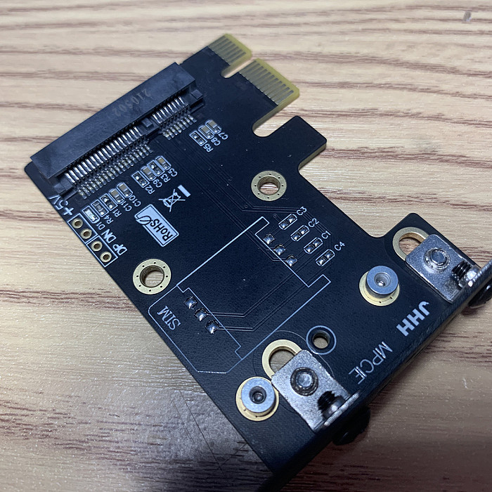 XT-XINTE Mini Pcie to PCIE X1 WIFI Wireless Network Card AX200 Mini PCI-E Adapter Card with Baffle Bracket for Desktop