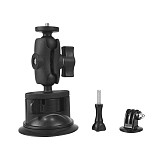 QWINOUT Suction Cup Fixing Holder Car Mount 360 Degree Rotation Mobile Phone Mount For Gopro Hero 10/9/8/7/6/5 Action Camera 3kg Load
