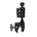 BGNING Upgraded Articulating Magic Arm  SLR Camera Crab Claw Clip Double 1/4 Ball Head Adapter Crab Clamp 3/8 Mounting Light Field Monitor Camera Stand Bracket